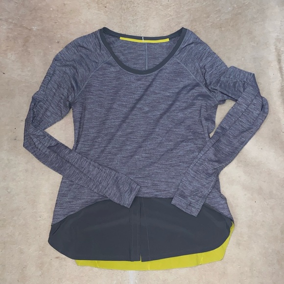 Lululemon long sleeve with faux under button up shirt - Picture 1 of 1